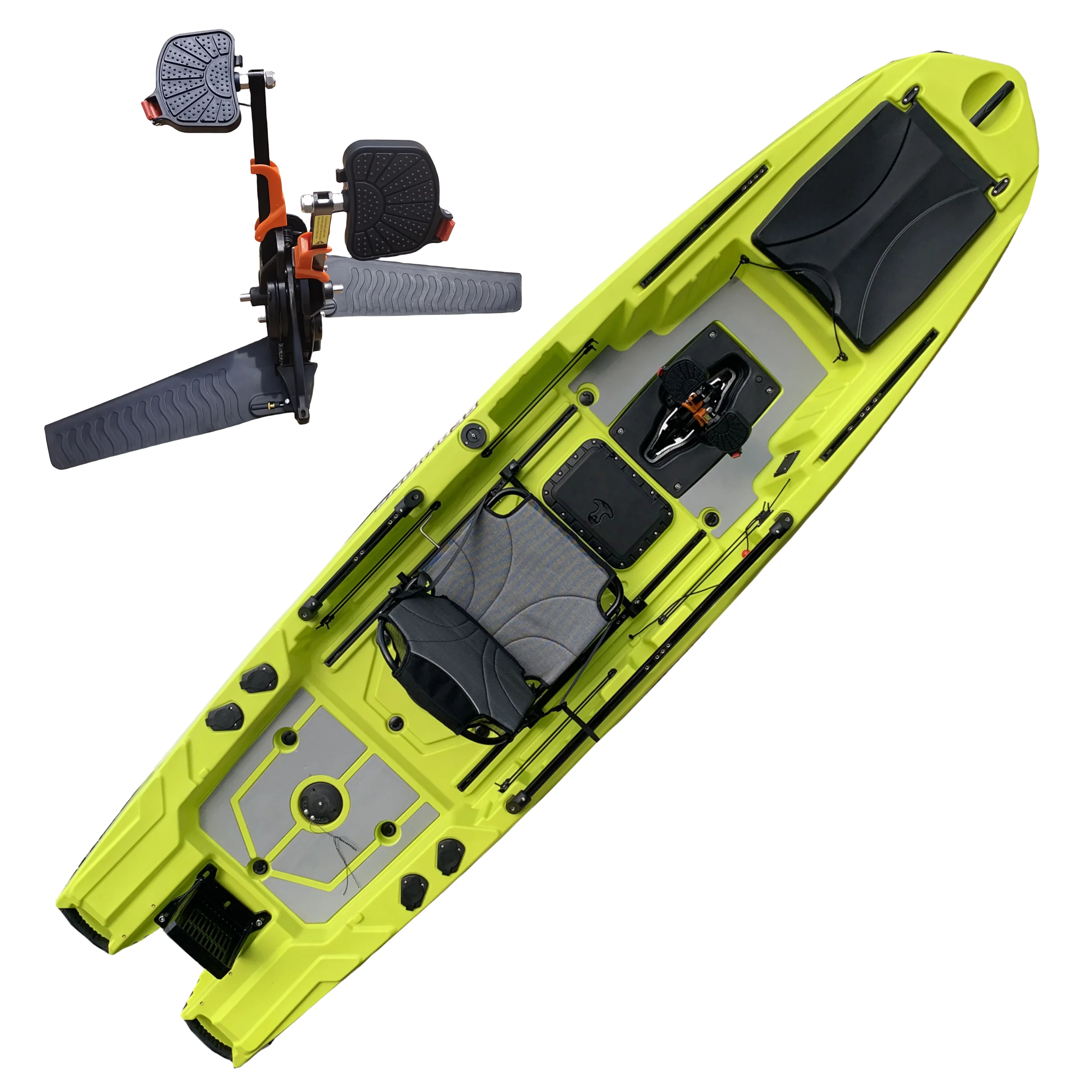 Fishing Kayak Seat - Professional พลาสติก Kajak เดี่ยวเหยียบตกปลา Kayak อลูมิเนียมที่นั่ง