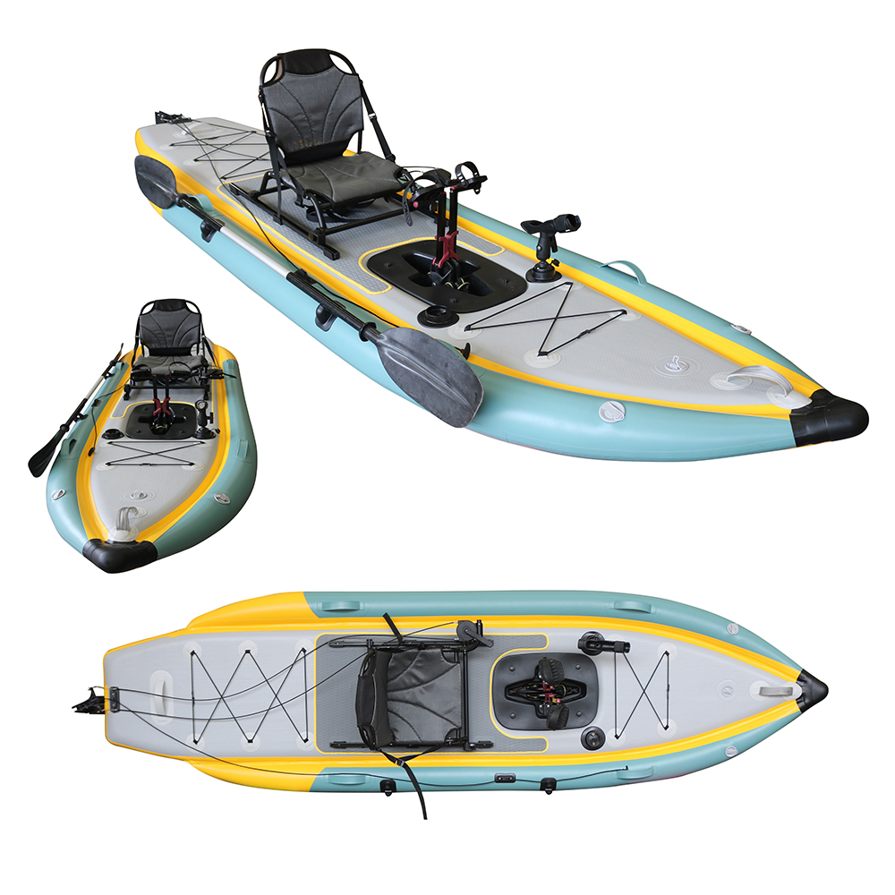 เรือคายัคพับได้แบบเป่าลม PVC ส - Fishing Kayak Sit In บทวิจารณ์และราคา