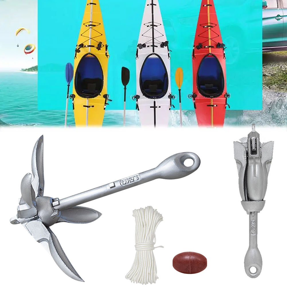 สมอเรือคายัคแบบพับได้ น้ำหนัก  - Fishing Kayak Anchor บทวิจารณ์และราคา