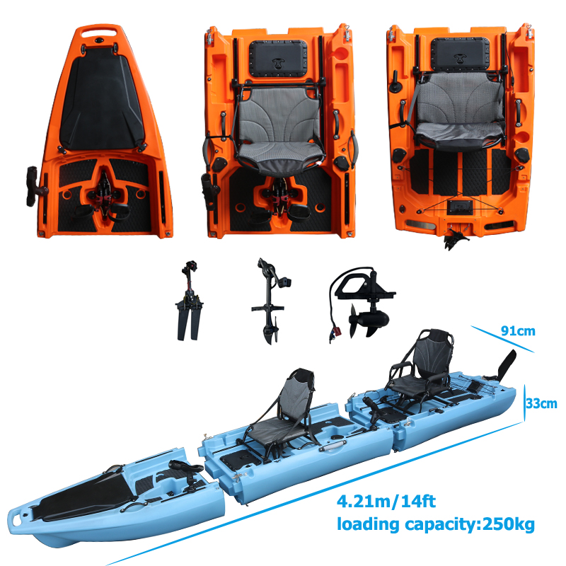 เรือคายัคแบบถอดประกอบได้ 14 ฟุ - Fishing Kayak Seat บทวิจารณ์และราคา