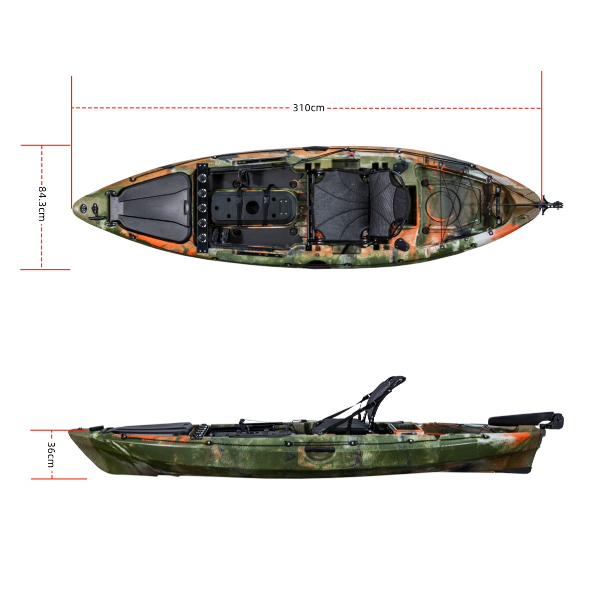 เรือคายัคตกปลา LSF รุ่นเฟิร์สค - Fishing Kayak Seat บทวิจารณ์และราคา