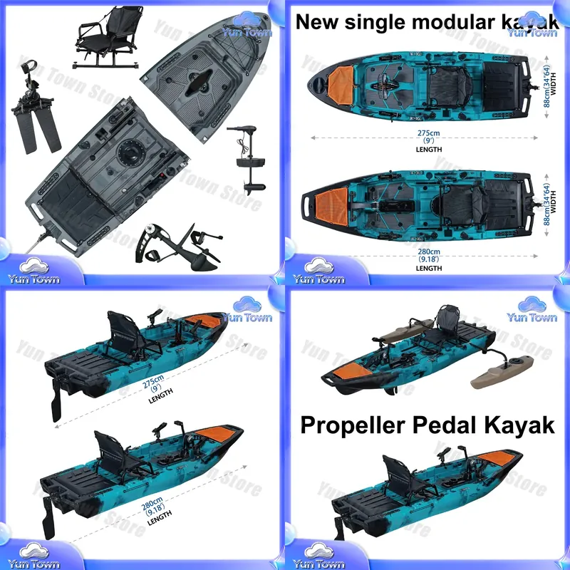 เรือคายัคแบบโมดูลาร์ 9.5 ฟุต แ - Fishing Kayak Sit In บทวิจารณ์และราคา